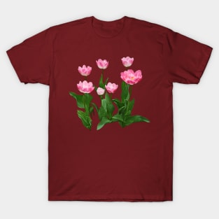 Circle of Pink Tulips T-Shirt